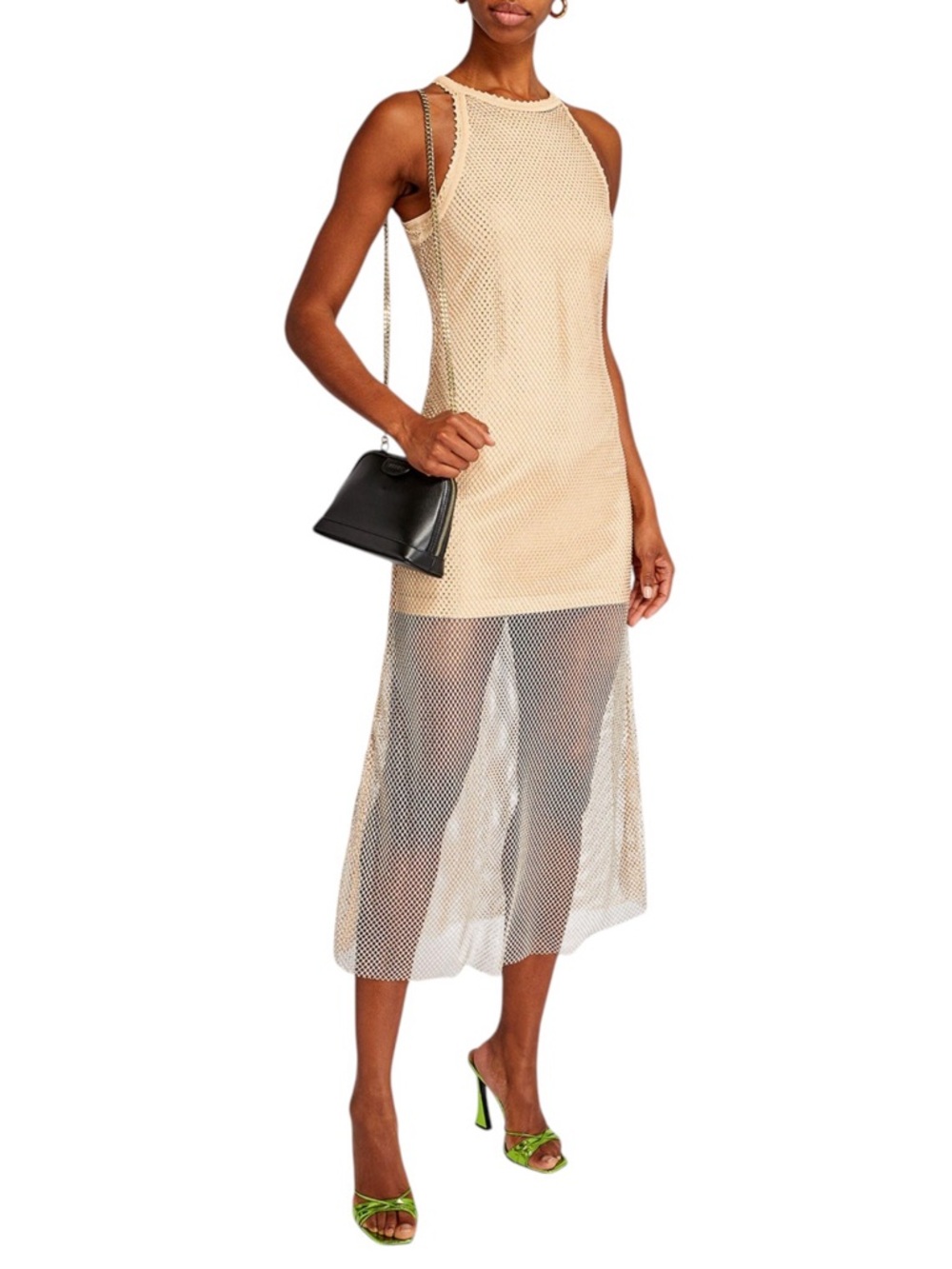 Sandro Hollywood Crystal Mesh Dress - Picture 2 of 7